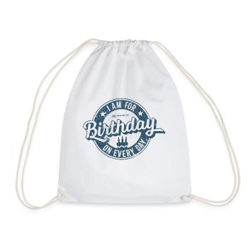 Anniversaire tous les jours - Sac de sport léger - blanc - Devant