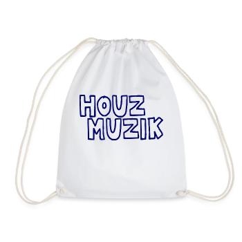 Music Dance Houz Muzik Gift - Drawstring Bag - white - Front