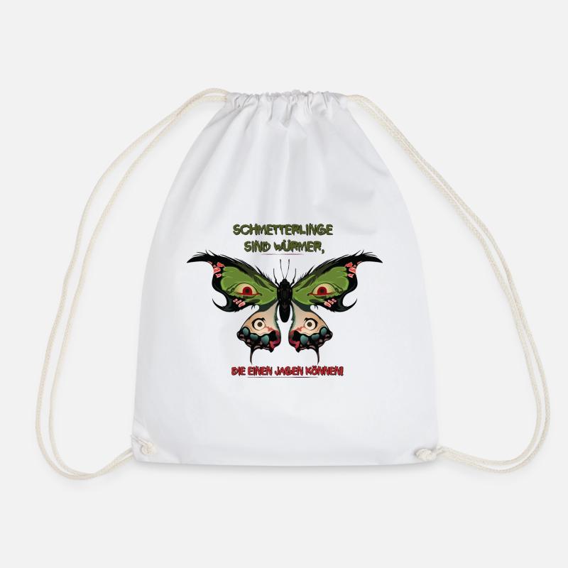 Böser Schmetterling - Turnbeutel - Weiß