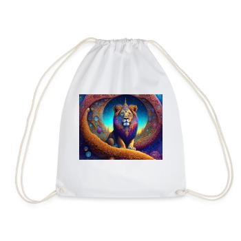 Lion - Sac de sport léger - blanc - Devant
