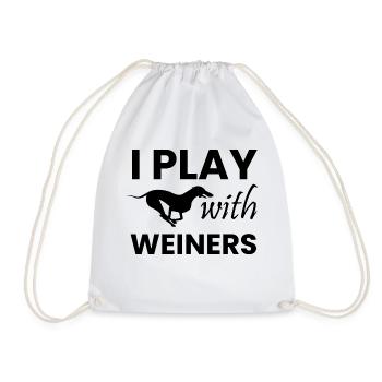 Dog Hund - Drawstring Bag - white - Front