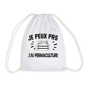 je peux pas j'ai permaculture - Sac de sport léger - blanc - Devant