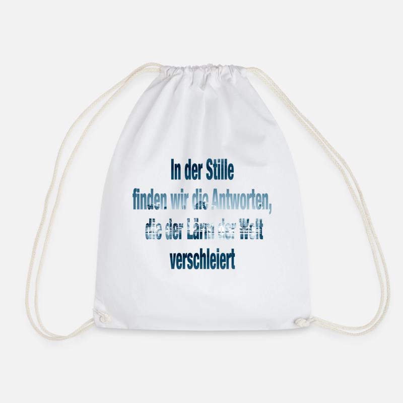 In der Stille - Turnbeutel - Weiß
