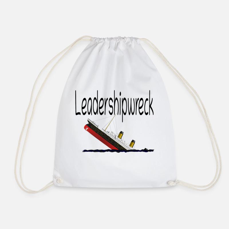 Leadershipwreck - Drawstring Bag - white