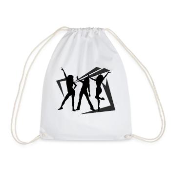 Dancing Dance Music - Drawstring Bag - white - Front
