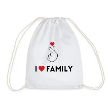 i love family - Sac de sport léger - blanc - Devant