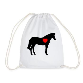 horse - Turnbeutel - Weiß - Vorne