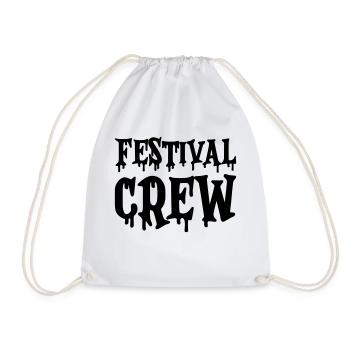 Festival Crew - Drawstring Bag - white - Front