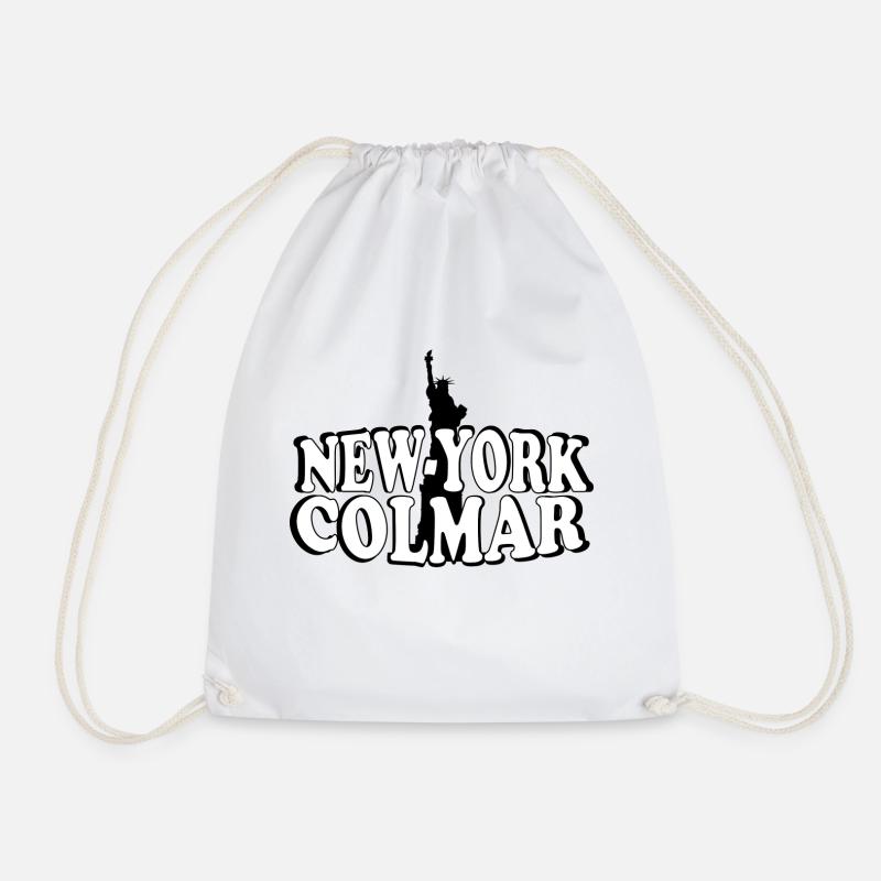 New York Colmar - Drawstring Bag - white