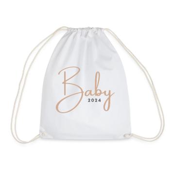 Baby 2024 - Turnbeutel - Weiß - Vorne