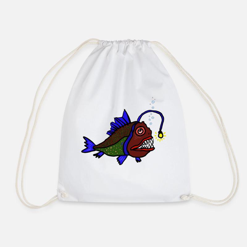 Anglerfisch - Turnbeutel - Weiß