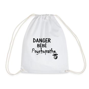 Danger Bébé Psychopathe - Sac de sport léger - blanc - Devant