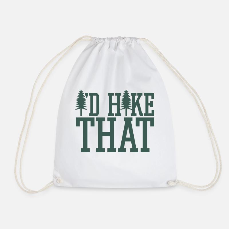 Nature enthusiast - Drawstring Bag - white