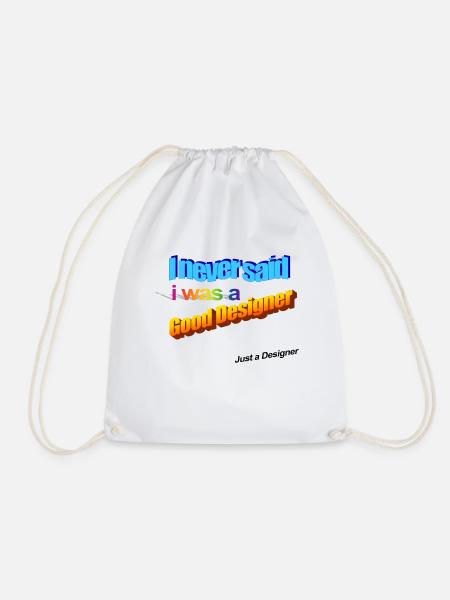 wordart - Turnbeutel - Weiß