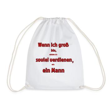 Equal pay - red - Turnbeutel - Weiß - Vorne