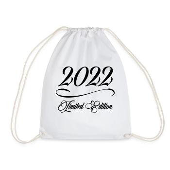 Limited Edition 2022 - Geburtstag 2022 - Turnbeutel - Weiß - Vorne