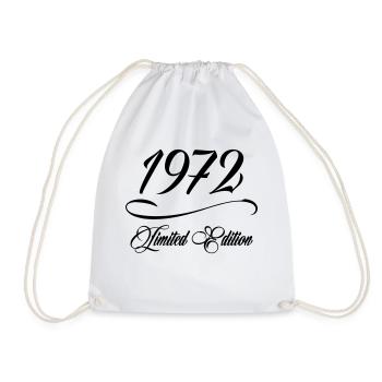 Limited Edition 1972 - Geburtstag 1972 - Turnbeutel - Weiß - Vorne
