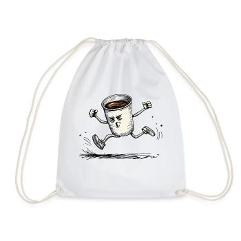 KAFFEE - Turnbeutel - Weiß - Vorne