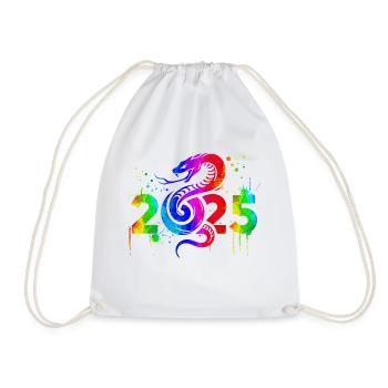 Fantasy Dragon Anime Dragon Head Myth Reptile Snake - Drawstring Bag - white - Front