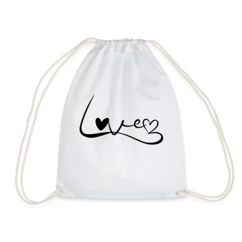 Police d’amour - Sac de sport léger - blanc - Devant