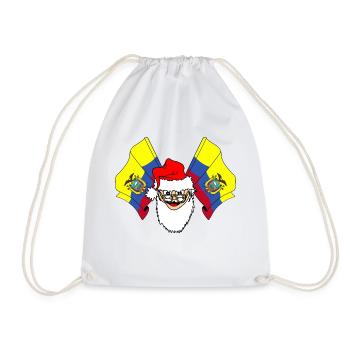 X mas drapeau Ecudor - Sac de sport léger - blanc - Devant
