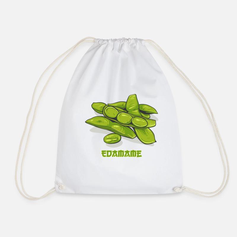 Edamame // Illustration - Turnbeutel - Weiß