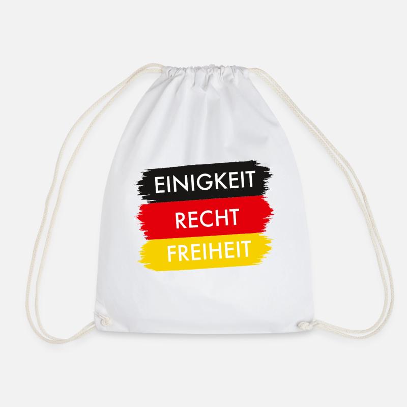 35 Jahre Einheit – Einigkeit Recht Freiheit - Turnbeutel - Weiß