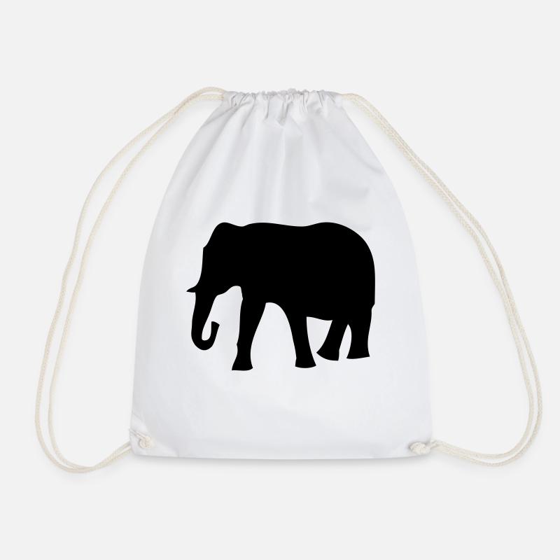 Elefant - Turnbeutel - Weiß