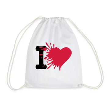 i love - Sac de sport léger - blanc - Devant