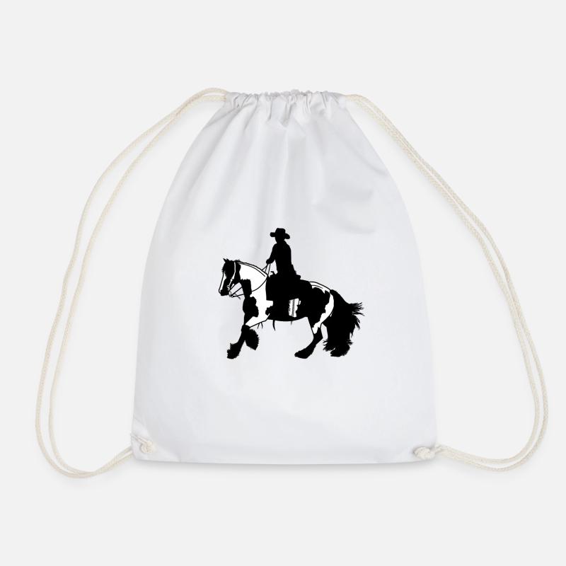 Tinker gallop - Drawstring Bag - white