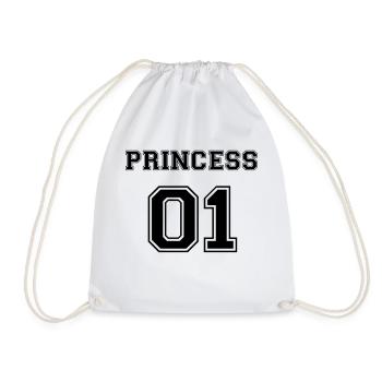 Princess 01 Tochter Familie Kind Baby Geschenk - Drawstring Bag - white - Front