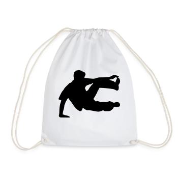 Freerunner, freerunning, free running - Drawstring Bag - white - Front