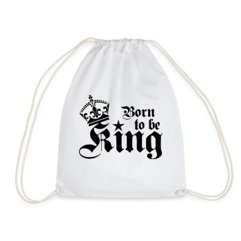 21 Born to be King 1c - Turnbeutel - Weiß - Vorne