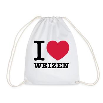 j'aime le blé - Sac de sport léger - blanc - Devant