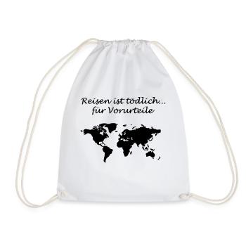 Reisen ist tödlich - Turnbeutel - Weiß - Vorne
