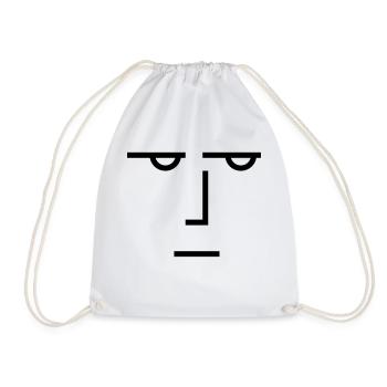 Un regard sérieux - Sac de sport léger - blanc - Devant