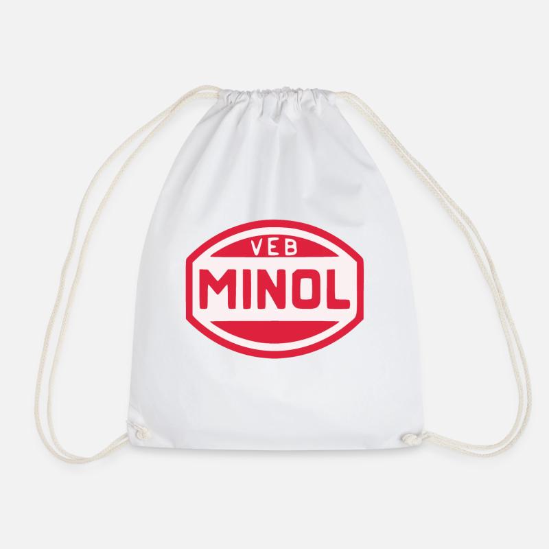 VEB Minol - Turnbeutel - Weiß