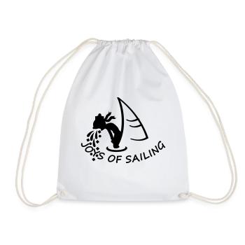 joys of sailing (1c) - Turnbeutel - Weiß - Vorne