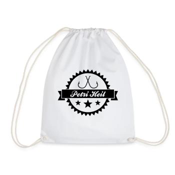 as8_petri_heil - Drawstring Bag - white - Front