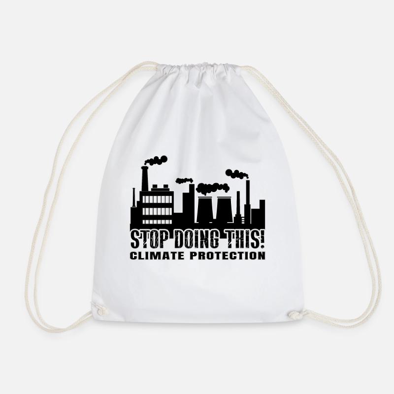 Stop Doing This! - Climate Protection - Turnbeutel - Weiß