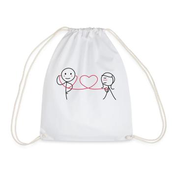 Ensemble pour toujours (AMOUR) - Sac de sport léger - blanc - Devant
