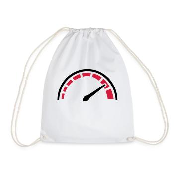 Speed - Drawstring Bag - white - Front