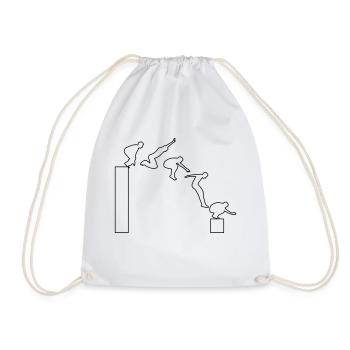 Parkour - Drawstring Bag - white - Front