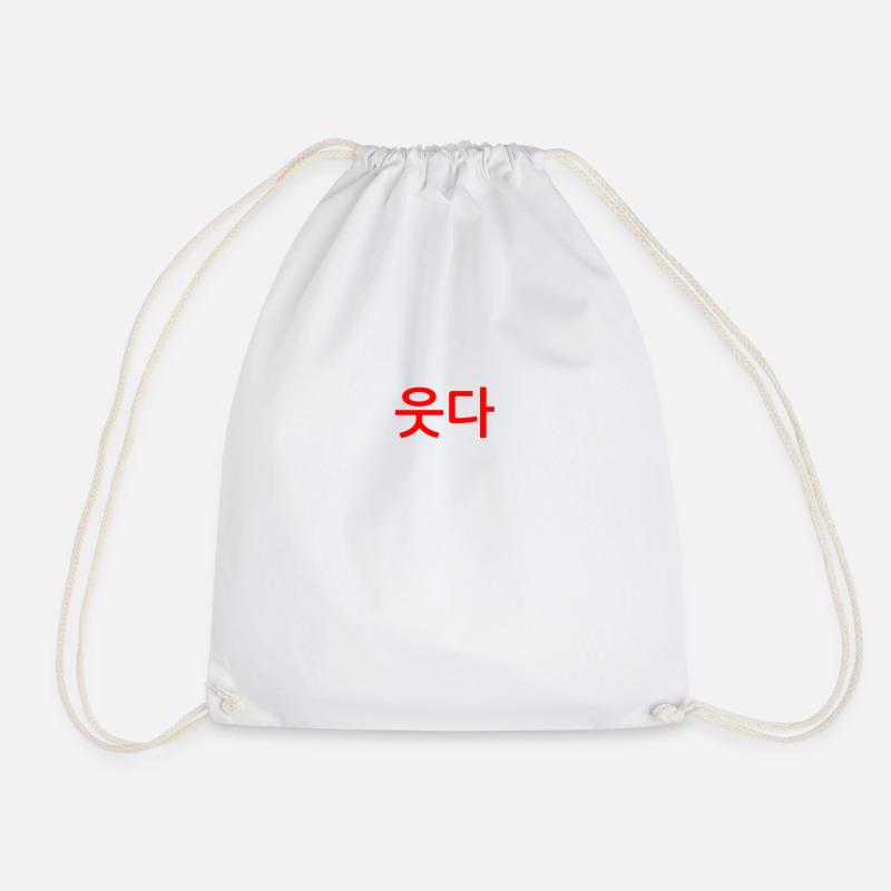 Das Lachen - Koreanisch Sprache Korea Kpop - Turnbeutel - Weiß