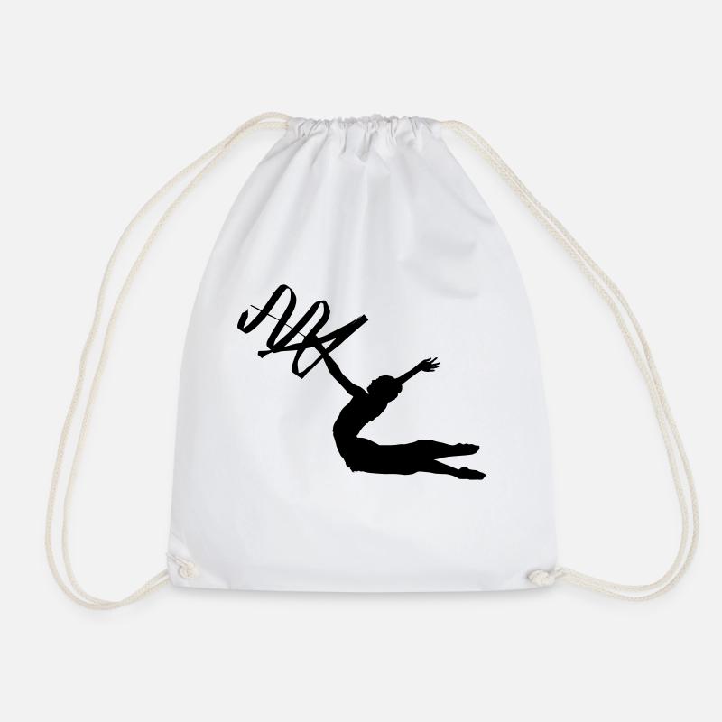 Rhythmic Gymnastics 3 - Drawstring Bag - white