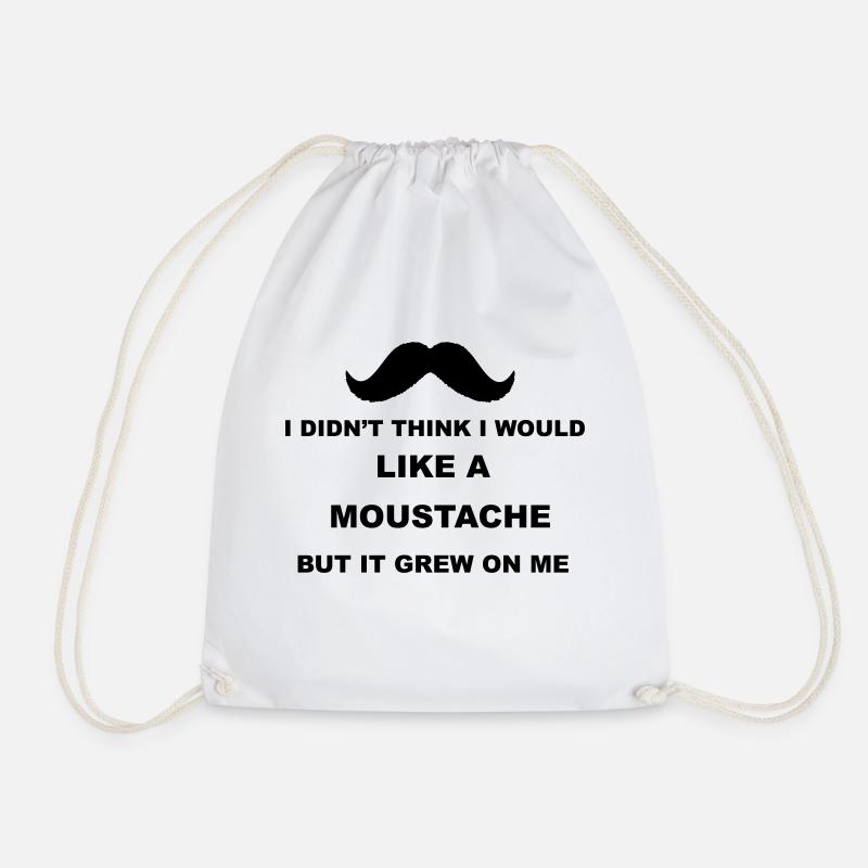 Moustache - Turnbeutel - Weiß