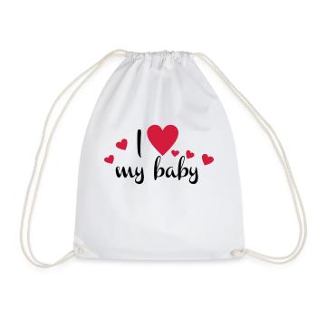 bébé - Sac de sport léger - blanc - Devant
