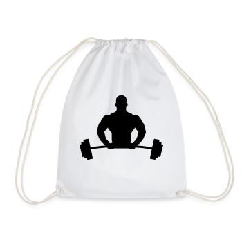 Bodybuilder Logo - Sac de sport léger - blanc - Devant