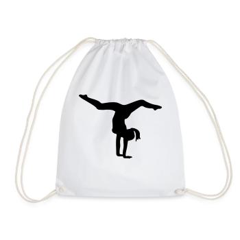 turnen_f1 - Drawstring Bag - white - Front