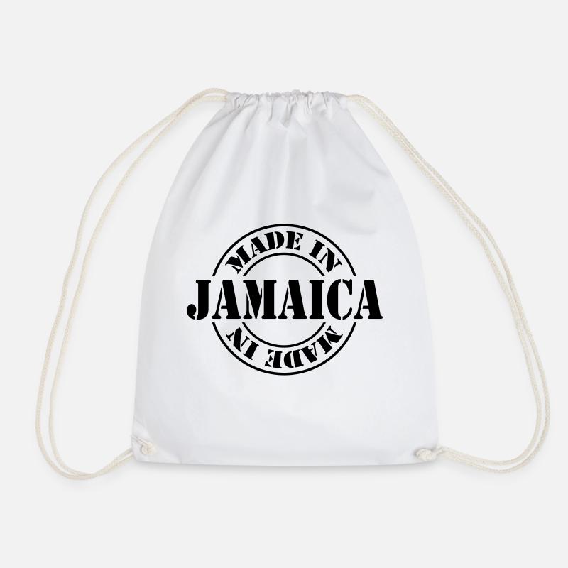 made in jamaica m1k2 - Drawstring Bag - white
